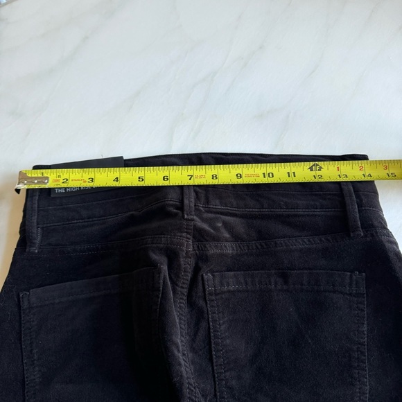 Ann Taylor High Rise 5-Pocket Velvet Pants Black Sz 2 - Picture 10 of 11